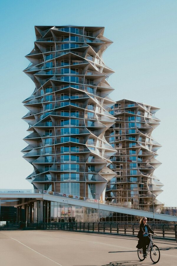 Modern apartment complex that investors can finance with improved credit