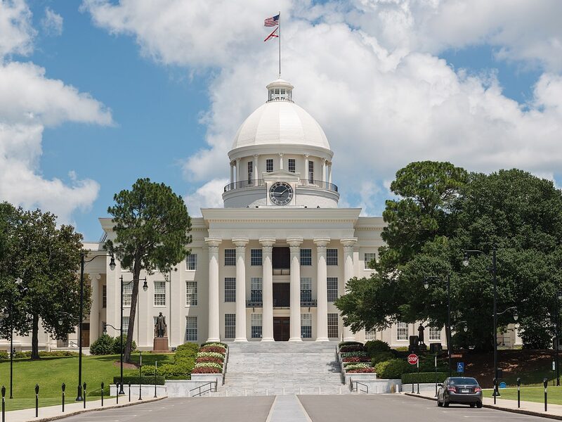 Alabama State Capitol building in Montgomery