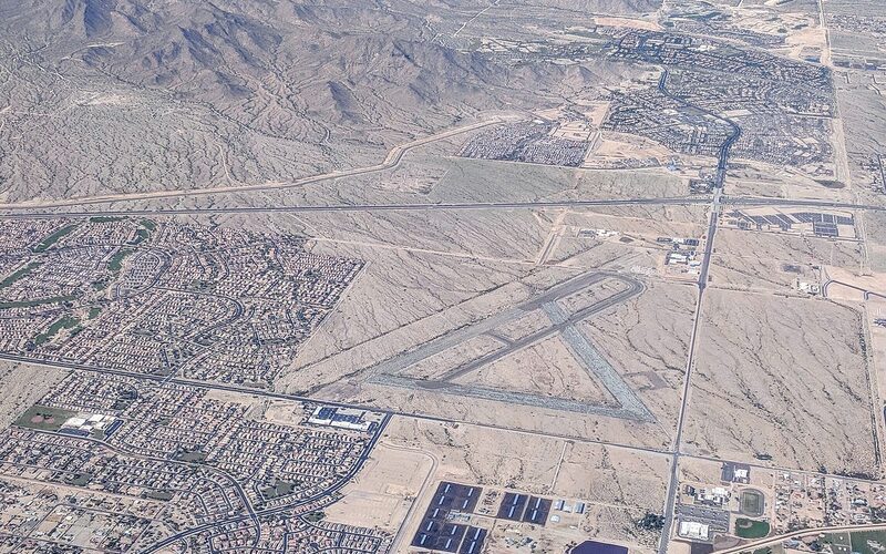 Buckeye, Arizona master-planned community with White Tank Mountains in background