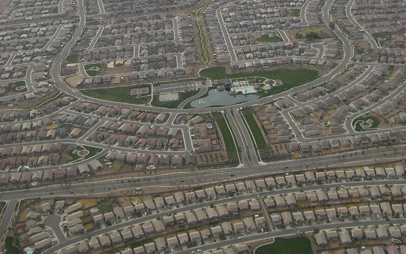 Maricopa, Arizona residential community with desert mountain landscape