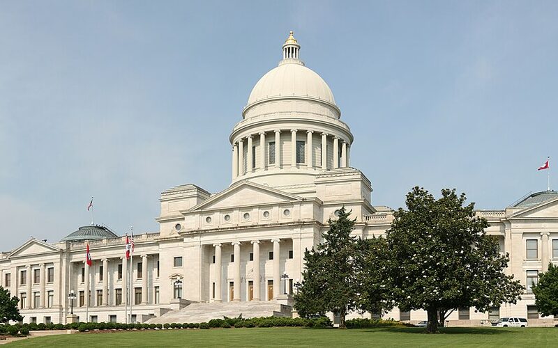 Arkansas State Capitol building in Little Rock
