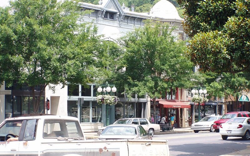 Central Avenue commercial district in Hot Springs, Arkansas