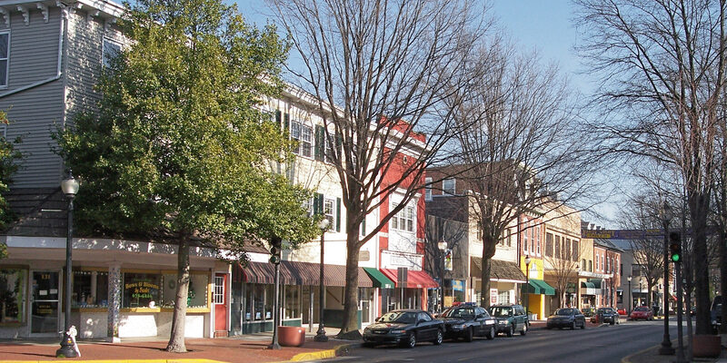 Downtown Dover, Delaware commercial streetscape