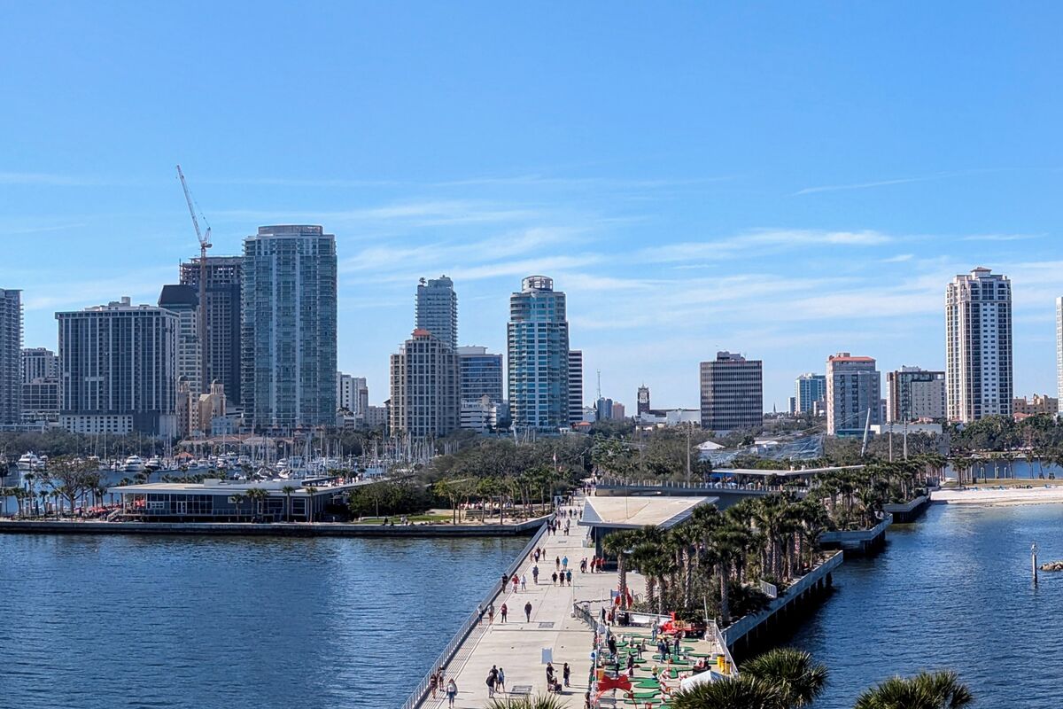 St. Petersburg waterfront with Tampa Bay and downtown development