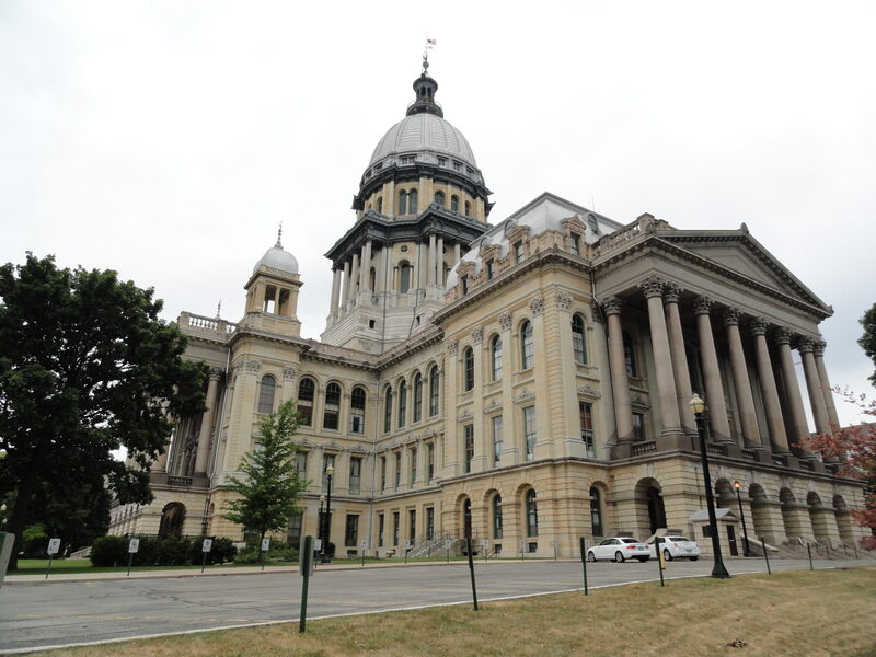 Illinois State Capitol building in Springfield