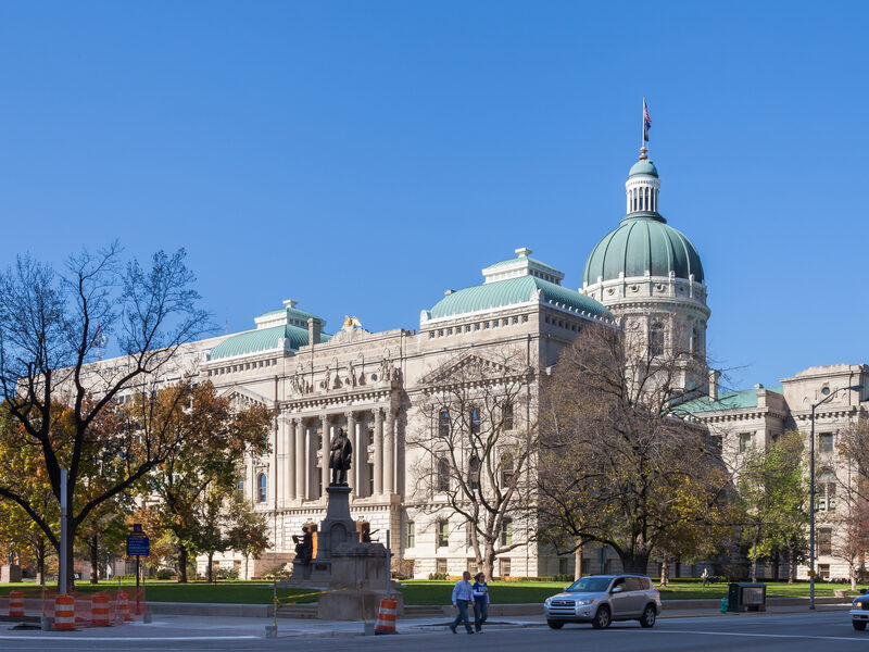 Indiana Statehouse in Indianapolis