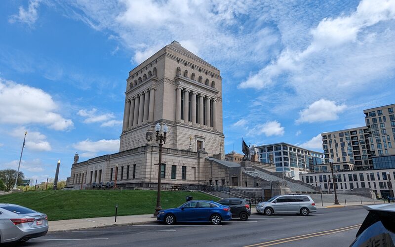 Indiana War Memorial in downtown Indianapolis