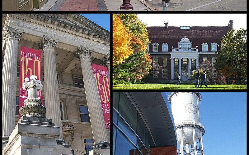 Iowa State University campus buildings and landmarks in Ames, Iowa