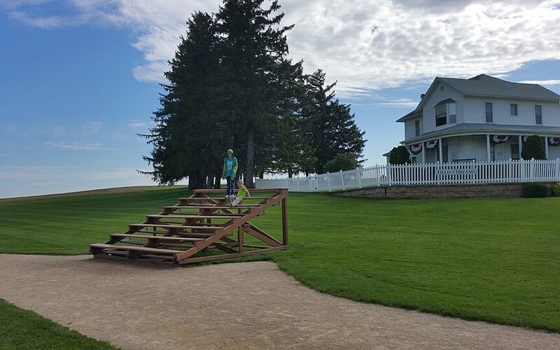 Field of Dreams baseball diamond and farmhouse in Dyersville, Iowa