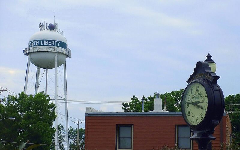 Ranshaw Way commercial area in North Liberty, Iowa
