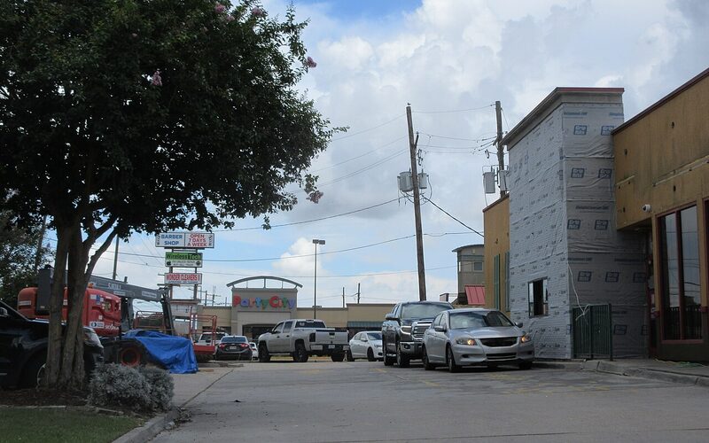 Commercial area under renovation in Kenner, Louisiana