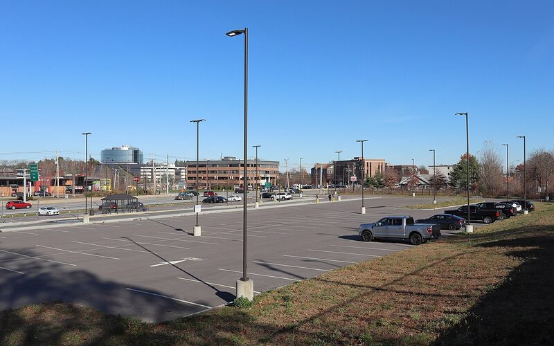 Framingham, Massachusetts downtown district and Shoppers World area