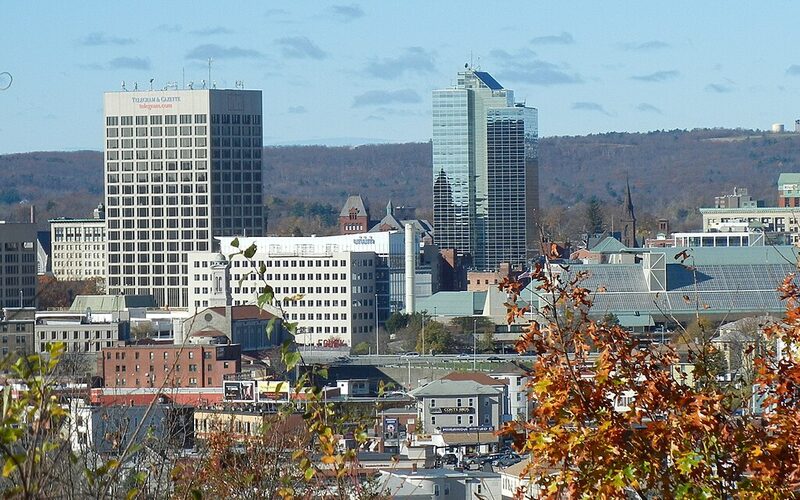 Worcester, Massachusetts downtown skyline