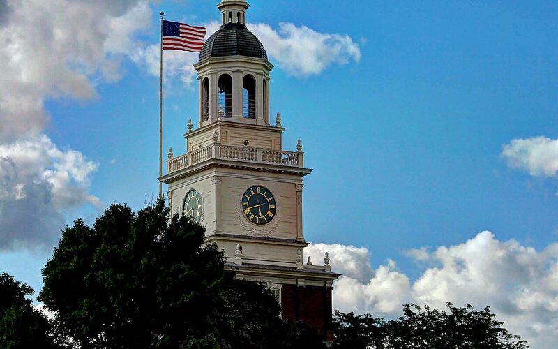 Clock tower building at The Henry Ford complex in Dearborn, Michigan