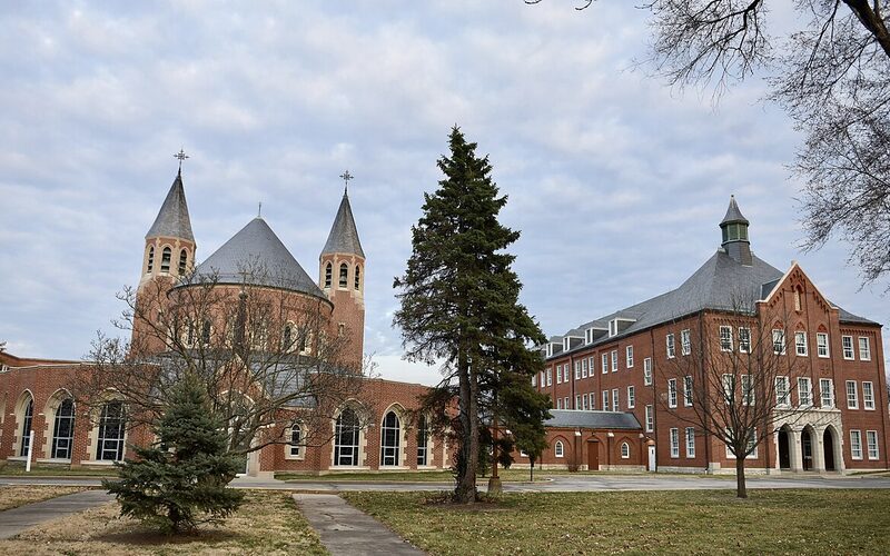 O'Fallon Missouri suburban neighborhood with modern homes and tree-lined streets near Highway 40