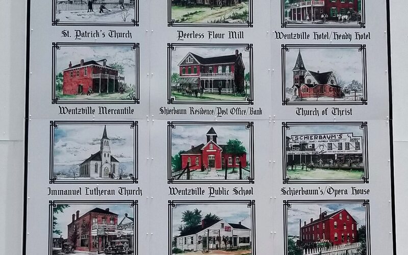 Wentzville Missouri new residential construction with GM Assembly plant visible in the background