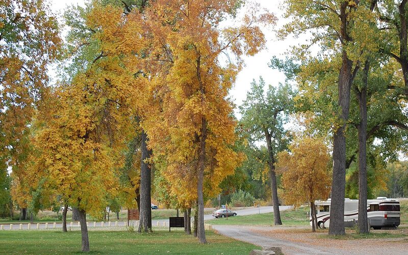 Laurel, Montana with refinery infrastructure and Yellowstone River