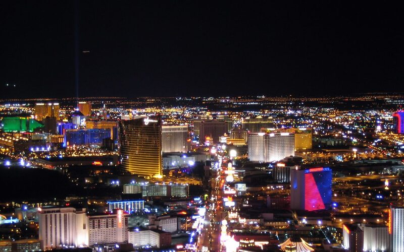 Las Vegas Nevada Strip skyline at night