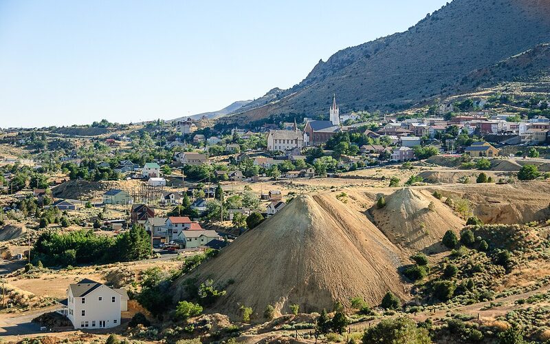 Historic Virginia City Nevada main street