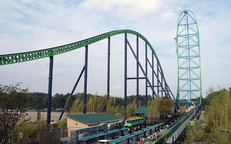 Six Flags Great Adventure theme park and roller coasters in New Jersey