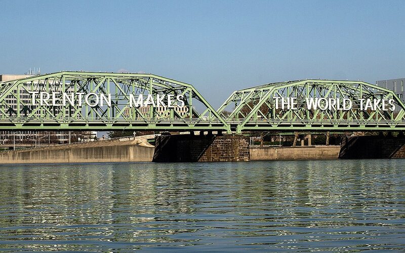 Trenton Makes The World Takes bridge over the Delaware River in Trenton, New Jersey