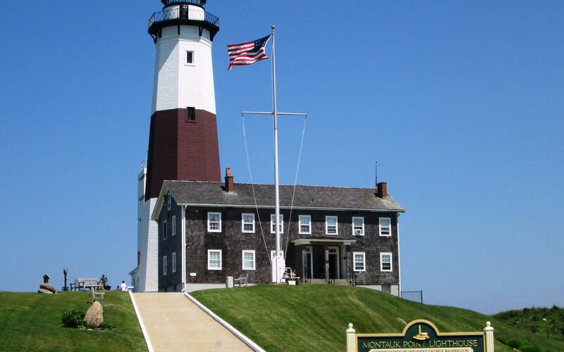 Montauk Point Lighthouse at the eastern tip of Long Island, New York