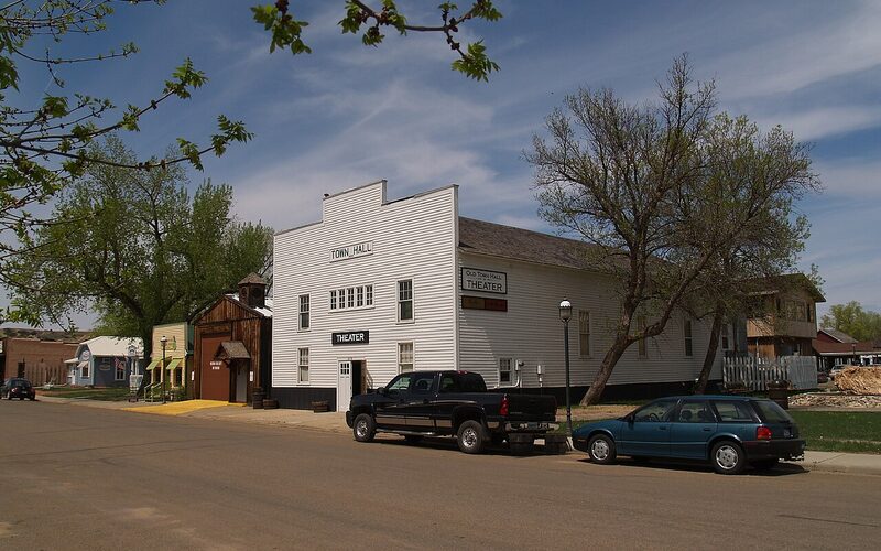 Outdoor amphitheater stage of the Medora Musical in the North Dakota Badlands