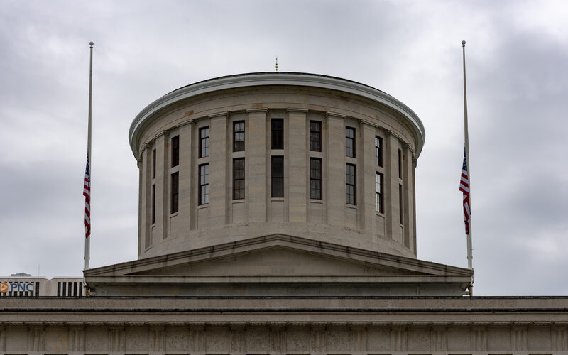 Ohio Statehouse in Columbus, a Greek Revival landmark in the heart of downtown