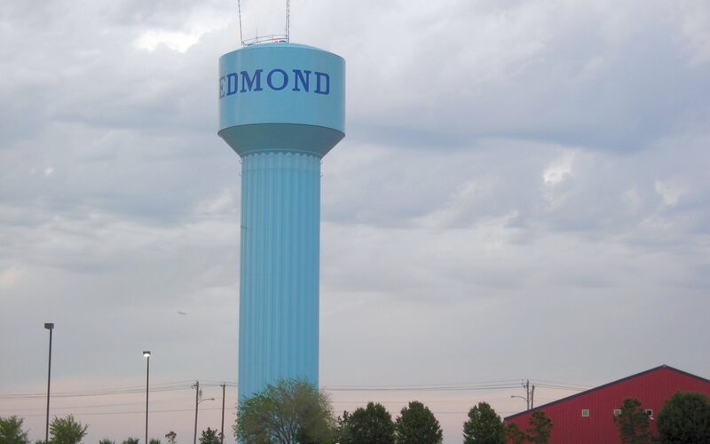 Edmond water tower in Edmond, Oklahoma