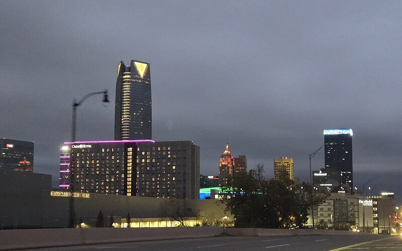 Oklahoma City, Oklahoma downtown skyline with Devon Energy Tower