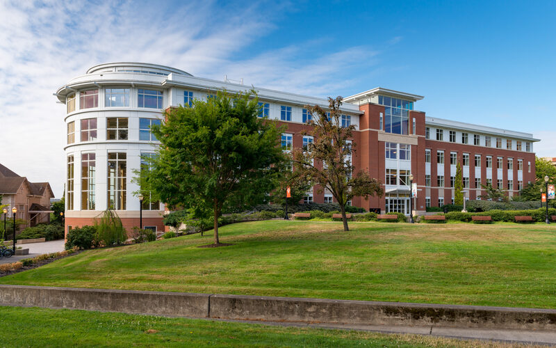 Oregon State University campus building in Corvallis, Oregon