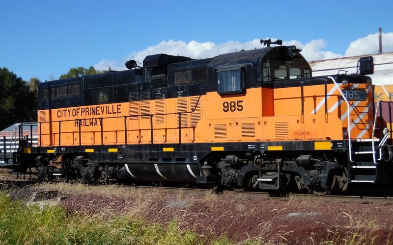 Prineville, Oregon with Ochoco Mountains and high desert landscape