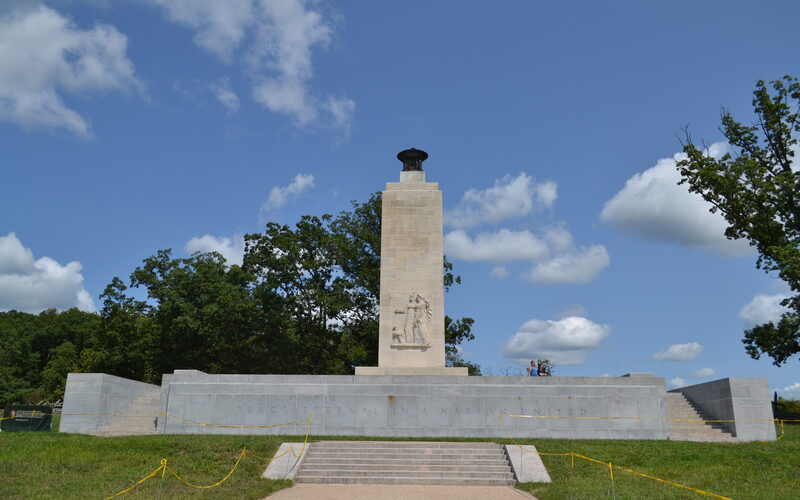 Eternal Light Peace Memorial monument at Gettysburg National Military Park, Pennsylvania