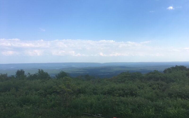 Pocono Mountains scenic landscape with forests and lakes in northeastern Pennsylvania