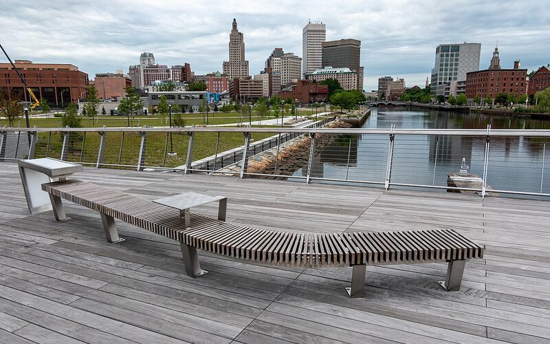 Providence Rhode Island skyline and waterfront