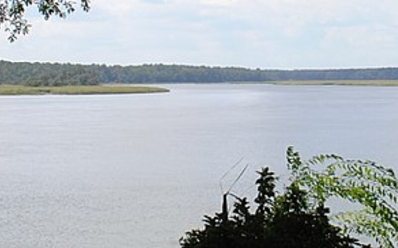 Bluffton Old Town area with coastal live oaks and Lowcountry architecture