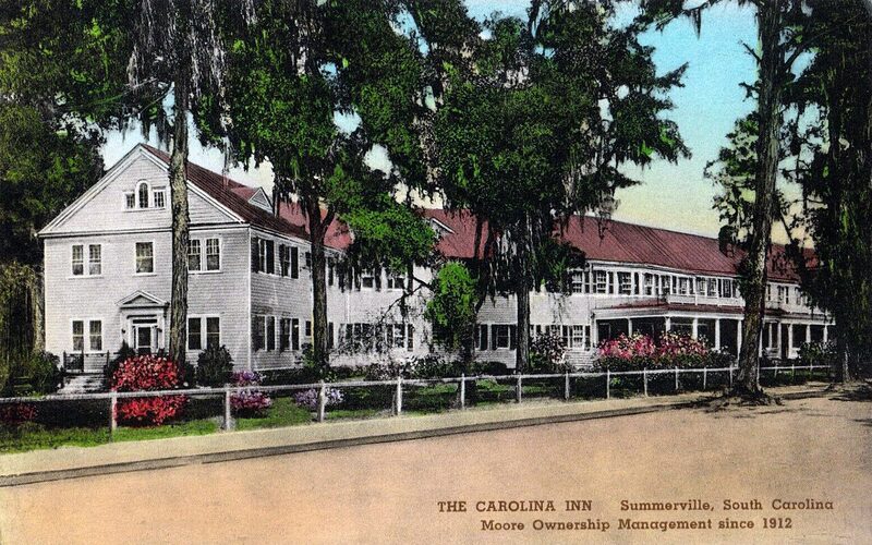 Summerville downtown with azalea-lined streets and historic charm