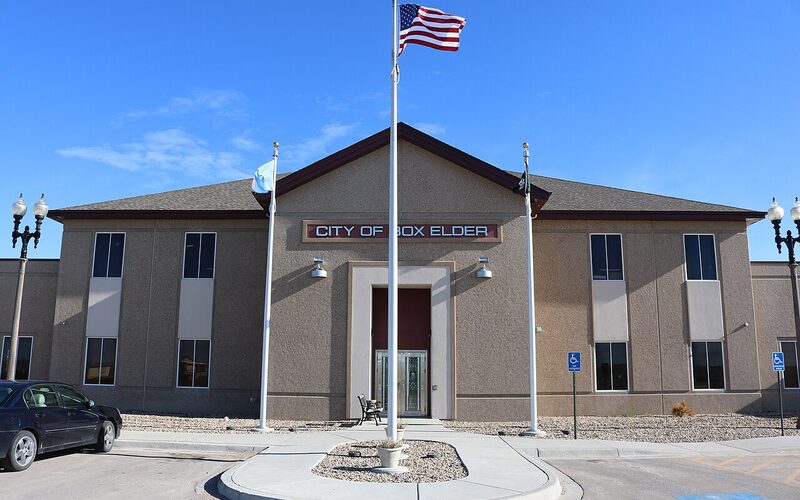 Box Elder, South Dakota with Ellsworth Air Force Base and new development