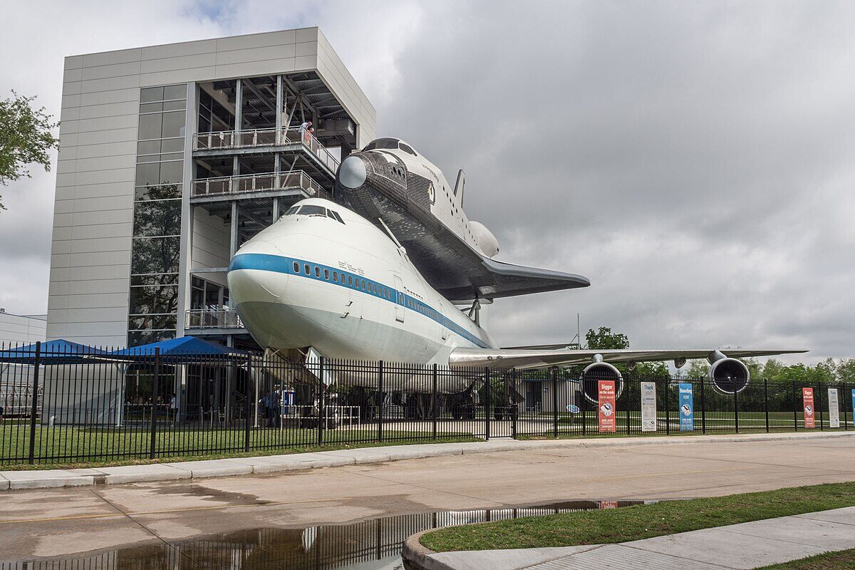 Space Center Houston with space shuttle replica Independence