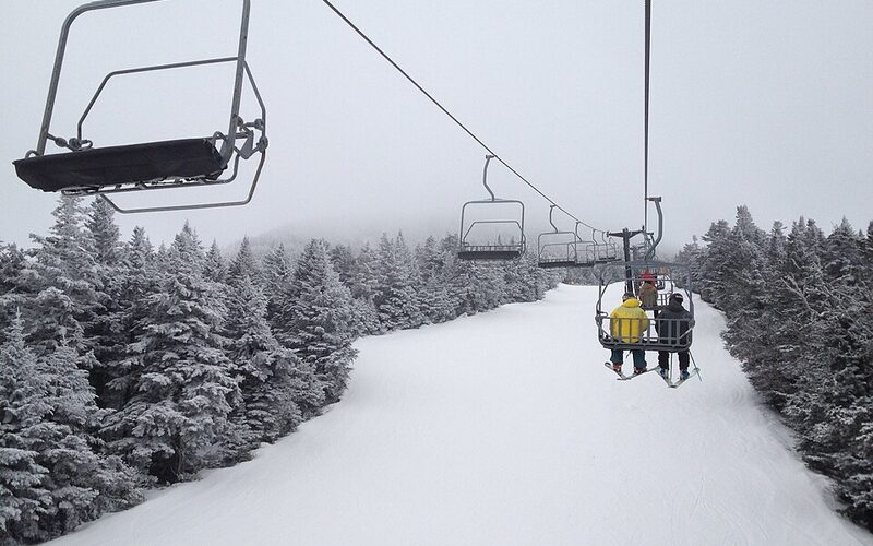 Killington Ski Resort trails and lodge in Vermont's Green Mountains