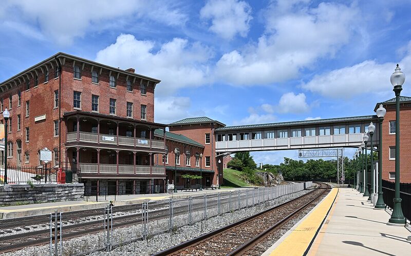 Historic Martinsburg train station in Martinsburg, West Virginia