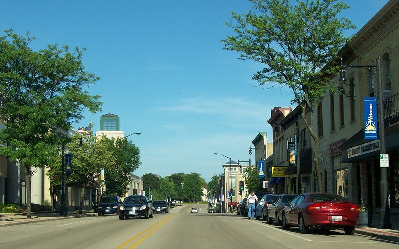 Sun Prairie Wisconsin residential neighborhoods and commercial development